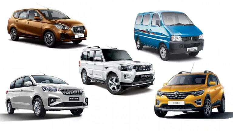 cheapest 7-seater cars in India