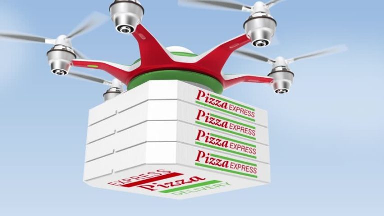 Now the pizza will be delivered by drone