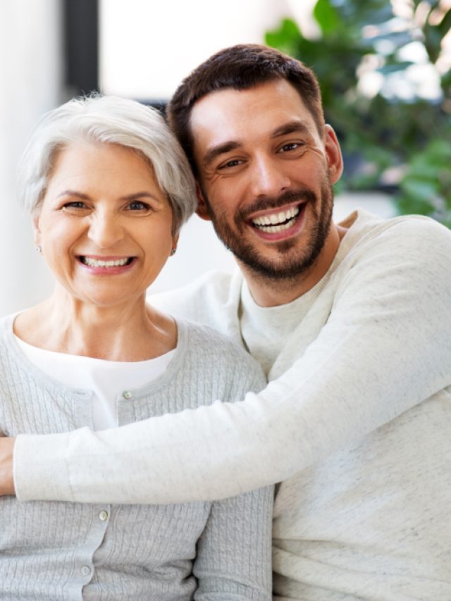 Family,,Generation,And,People,Concept,-,Happy,Smiling,Senior,Mother