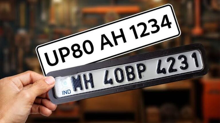 HSRP Number Plate